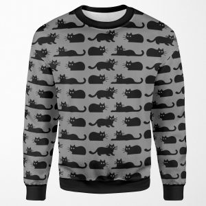 Black Cat All-over-print Unisex Sweatshirt