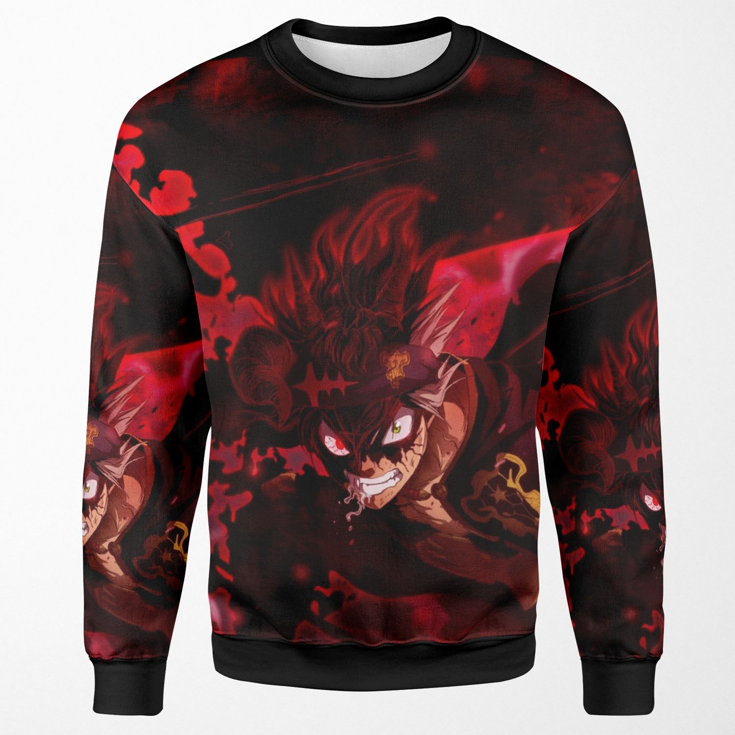 Black Clover Demon Asta All-over-print Unisex Sweatshirt