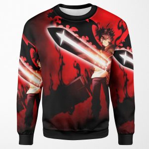 Black Clover Red Asta All-over-print Unisex Sweatshirt