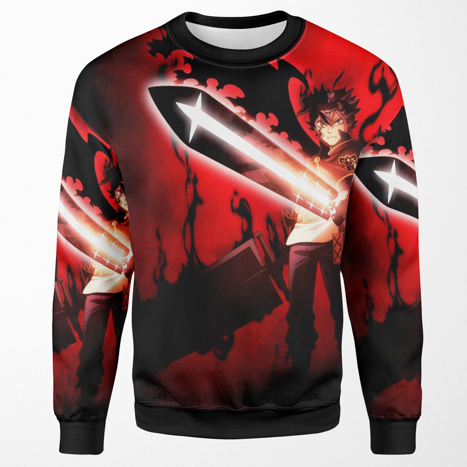 Black Clover Red Asta All-over-print Unisex Sweatshirt
