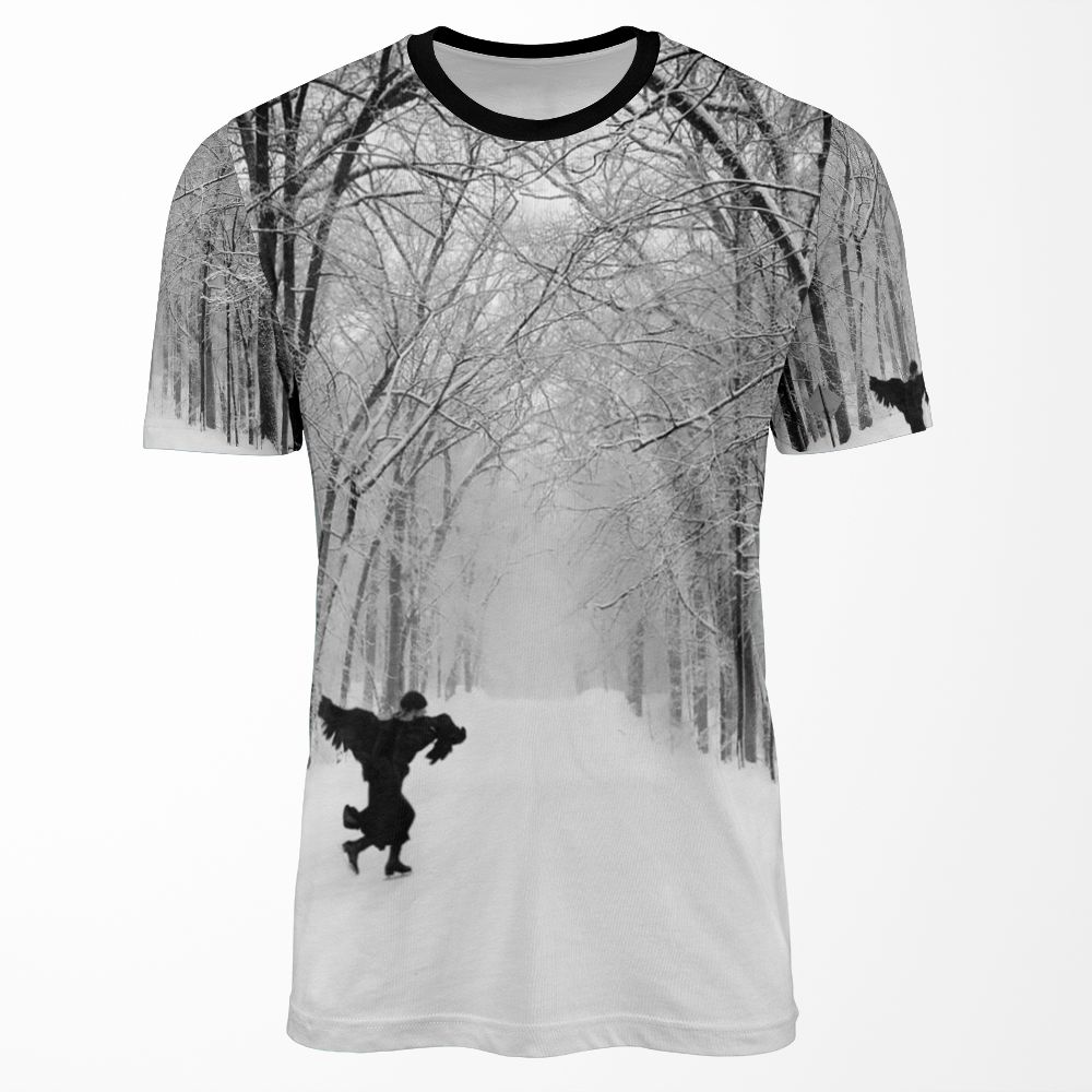Black Crow All-over-print T-shirt