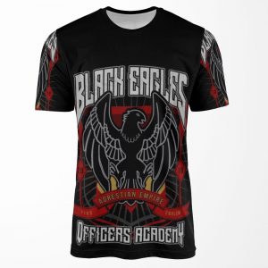 Black Eagles Crest All-over-print T-shirt