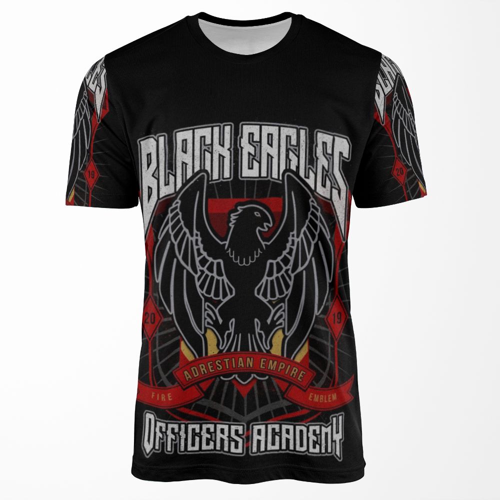 Black Eagles Crest All-over-print T-shirt