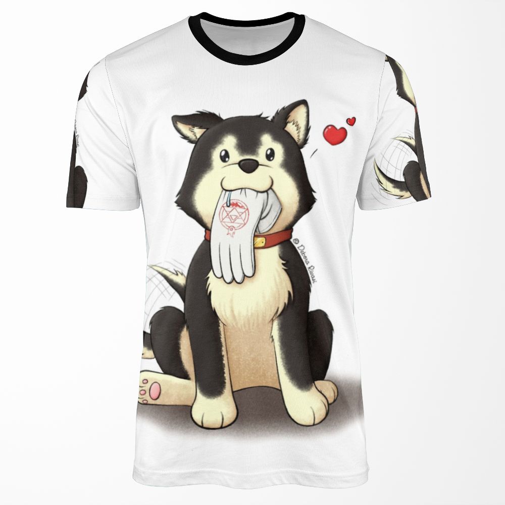 Black Hayate All-over-print T-shirt