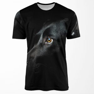 Black Labrador All-over-print T-shirt