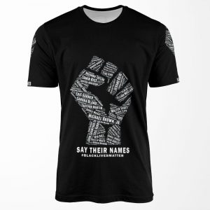 Black Lives Matter Say Their Names All-over-print T-shirt