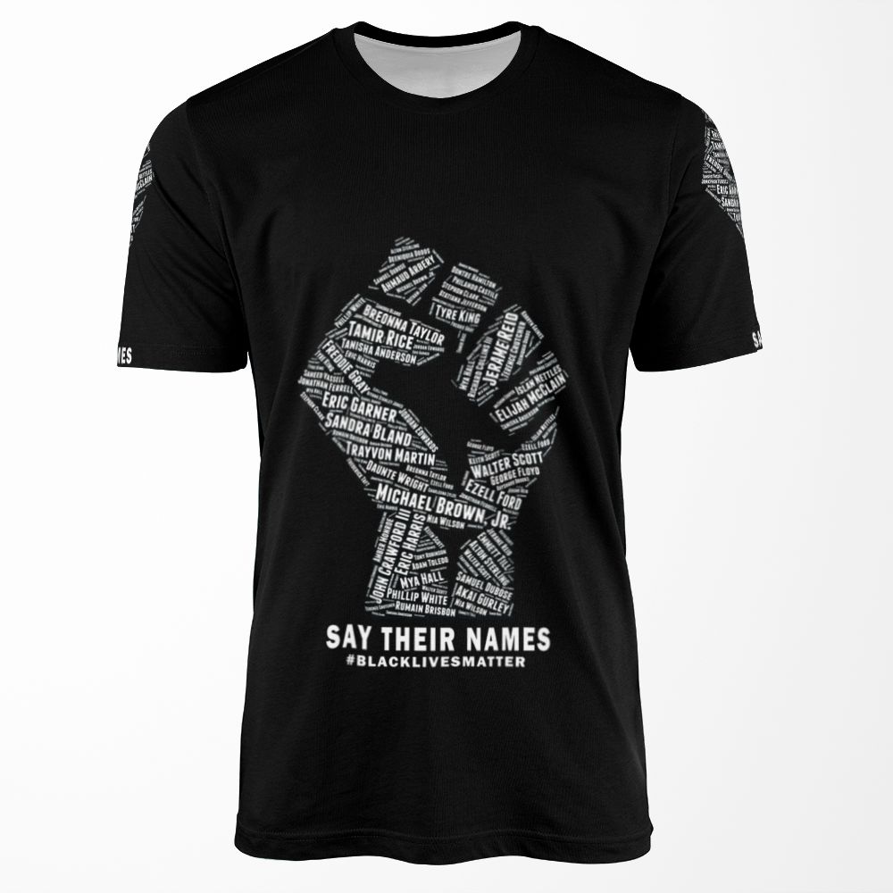 Black Lives Matter Say Their Names All-over-print T-shirt