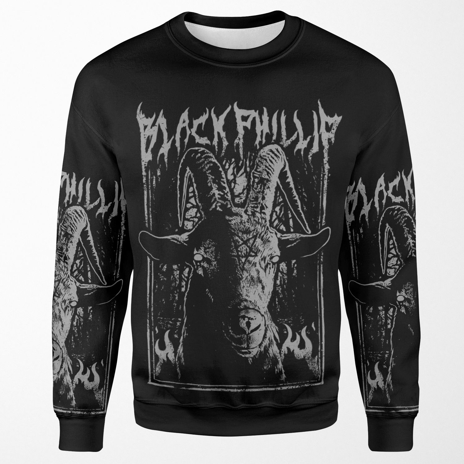 Black Metal Phillip All-over-print Unisex Sweatshirt