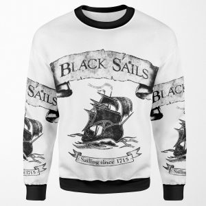 Black Sails Sailing Since 1715 All-over-print Unisex Sweatshirt