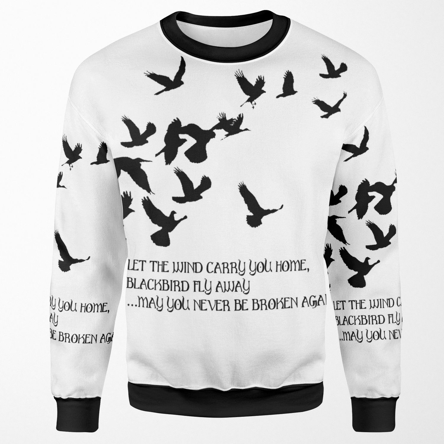 Blackbird Alter Bridge Lyrics All-over-print Unisex Sweatshirt