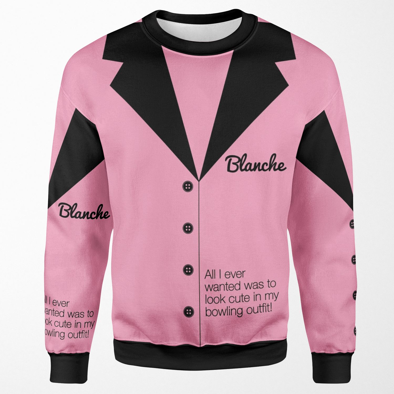 Blanche Deveroux Bowling Shirt The Golden Girls All-over-print Unisex Sweatshirt