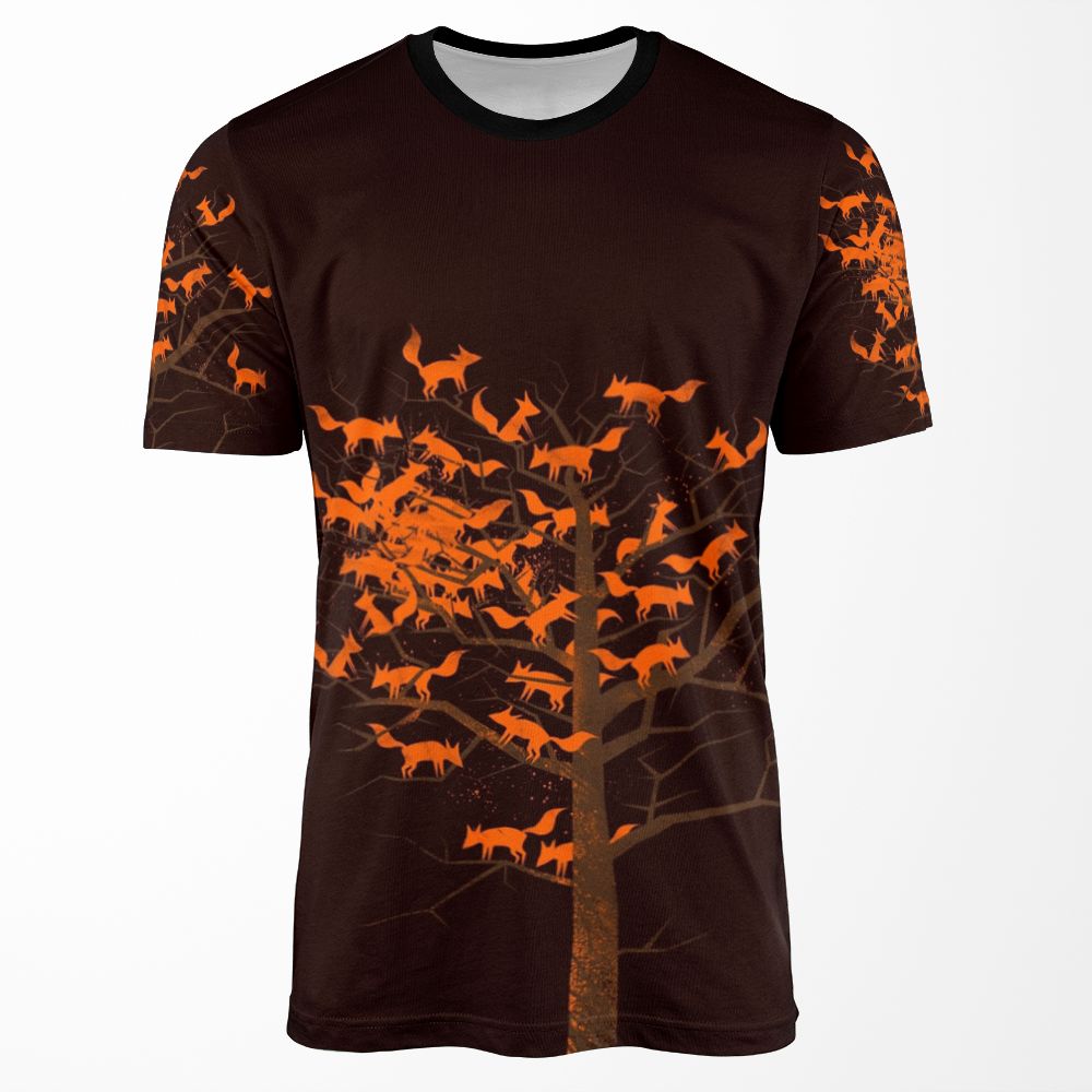 Blazing Fox Tree All-over-print T-shirt