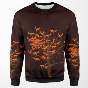 Blazing Fox Tree All-over-print Unisex Sweatshirt