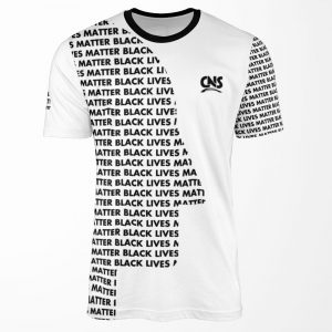 Blm On White All-over-print T-shirt