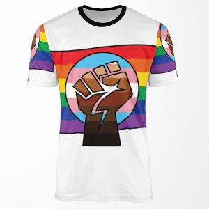 Blm X Trans X Pride Flag All-over-print T-shirt
