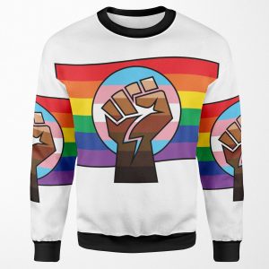 Blm X Trans X Pride Flag All-over-print Unisex Sweatshirt