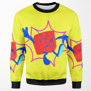 Blocky Bfb Eyestrainy Colours All-over-print Unisex Sweatshirt