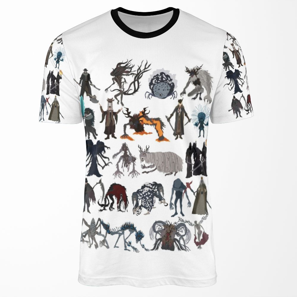 Bloodborne Bosses All-over-print T-shirt