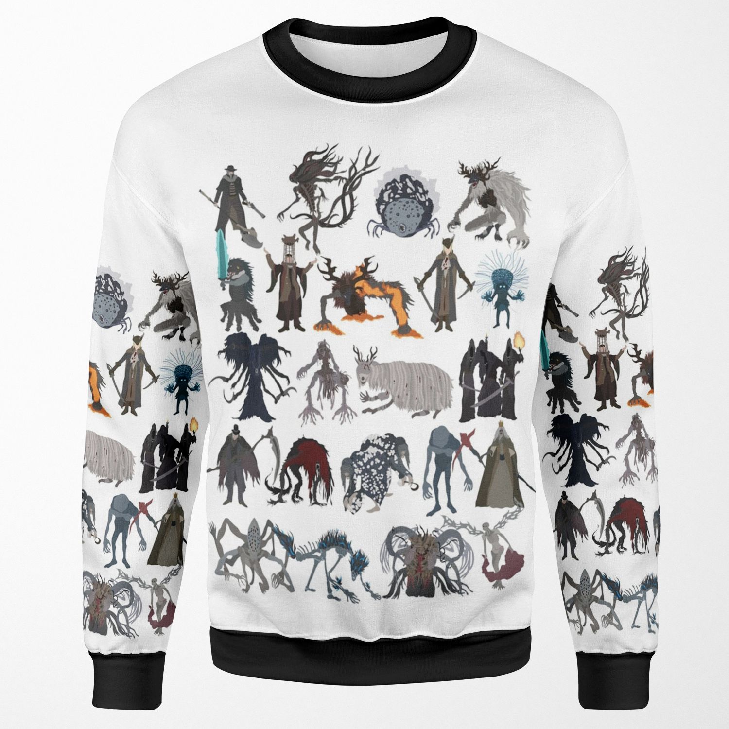 Bloodborne Bosses All-over-print Unisex Sweatshirt