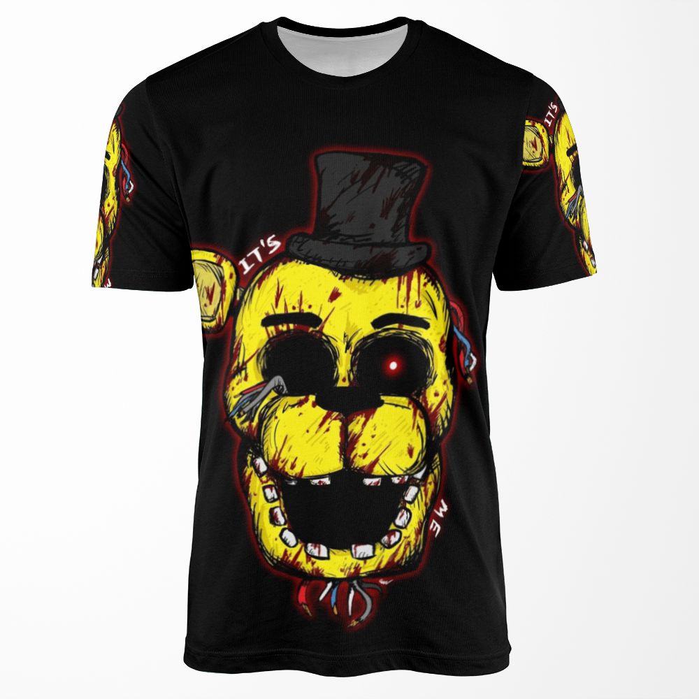 Bloody Golden Freddy Fnaf All-over-print T-shirt