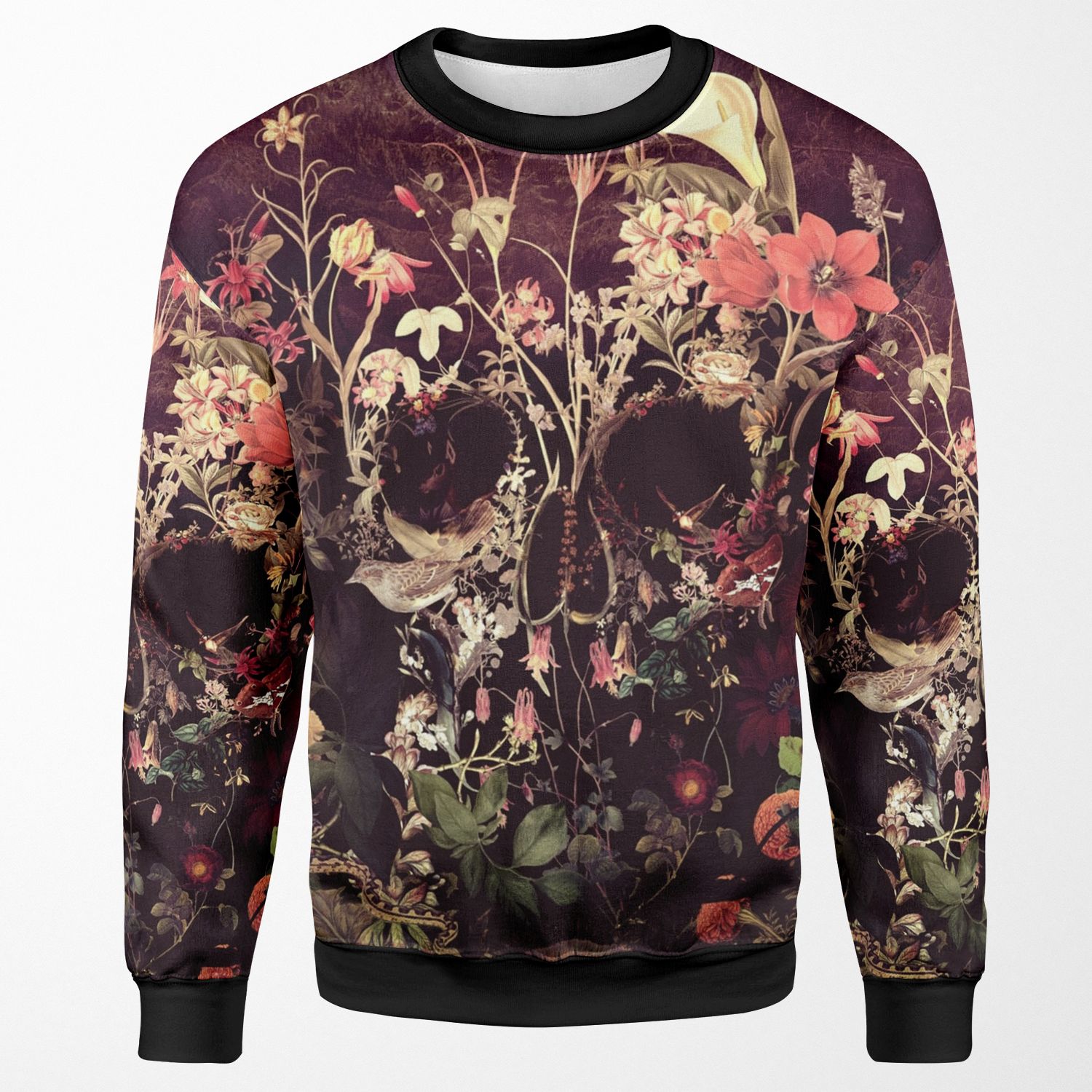 Bloom Skull All-over-print Unisex Sweatshirt