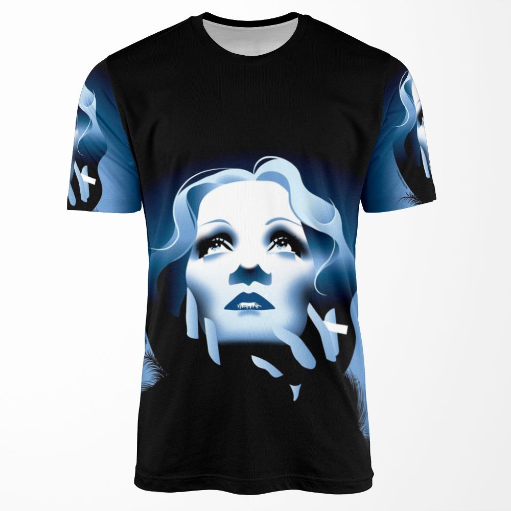Blue All-over-print T-shirt
