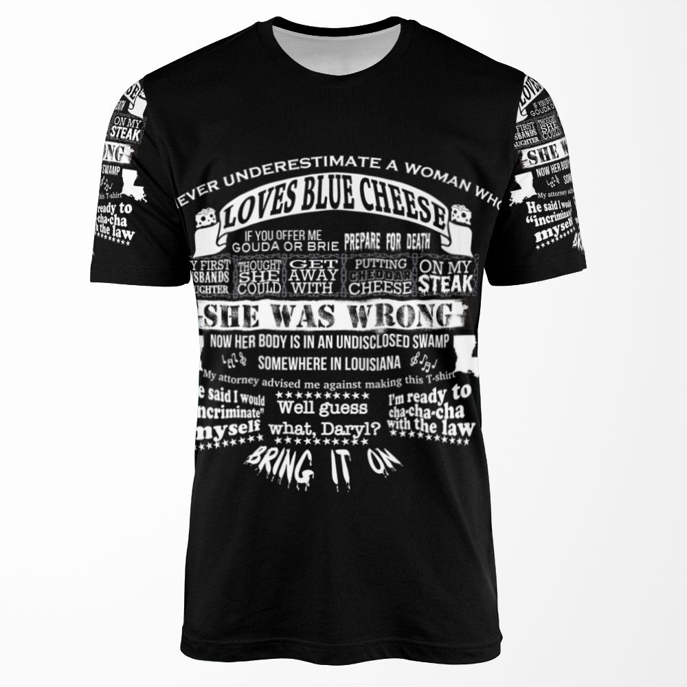 Blue Cheese Lover All-over-print T-shirt