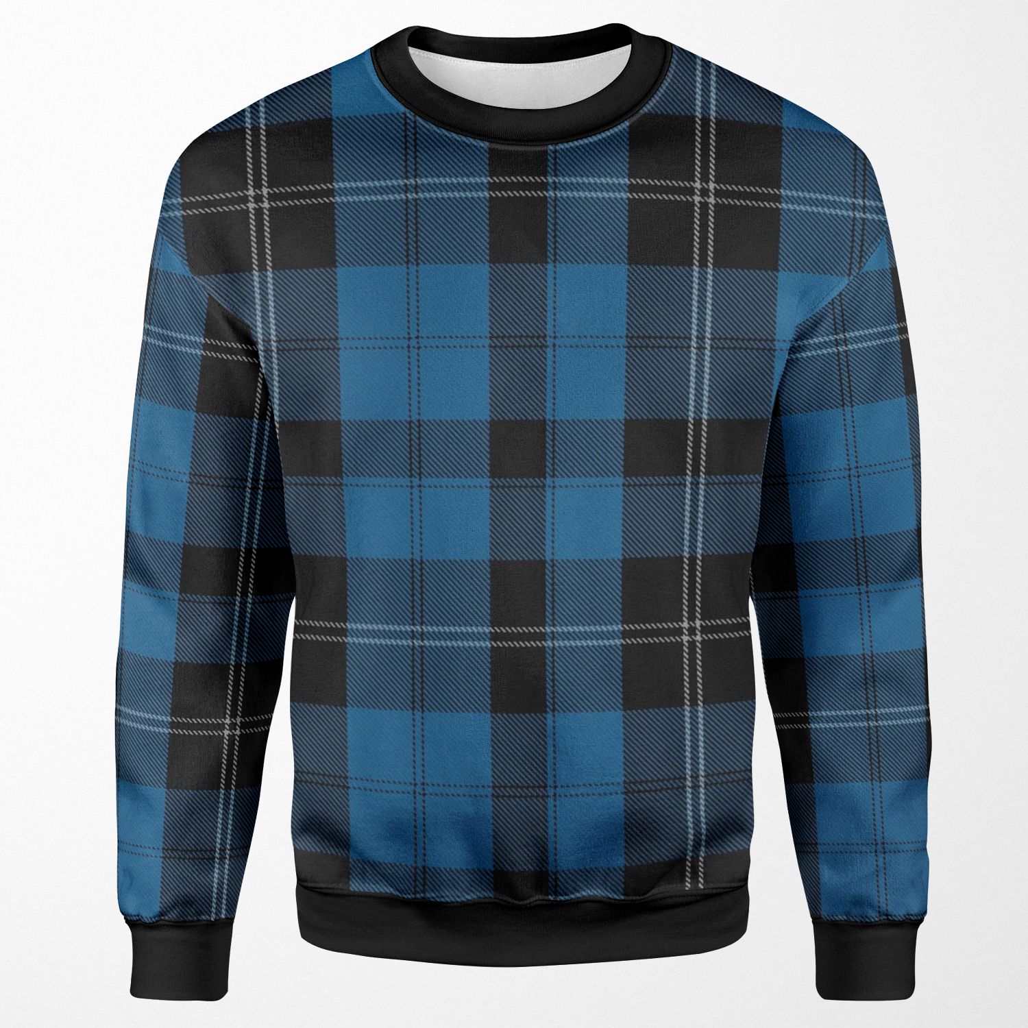 Blue Clan Ramsay Hunting Tartan Plaid Pattern All-over-print Unisex Sweatshirt