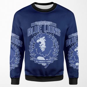 Blue Lions Class All-over-print Unisex Sweatshirt
