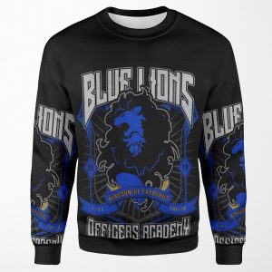 Blue Lions Crest All-over-print Unisex Sweatshirt