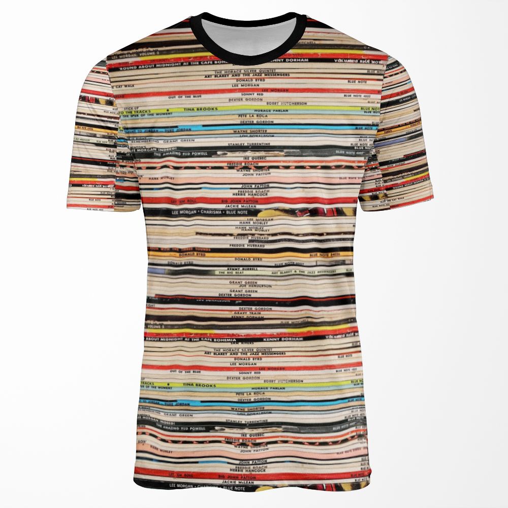Blue Note Vinyl Records All-over-print T-shirt