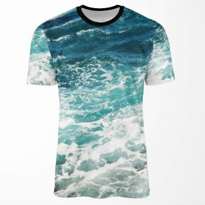 Blue Ocean Waves All-over-print T-shirt