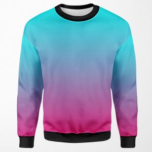 Blue Pink Ombre All-over-print Unisex Sweatshirt