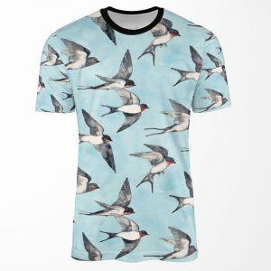 Blue Sky Swallow Flight All-over-print T-shirt