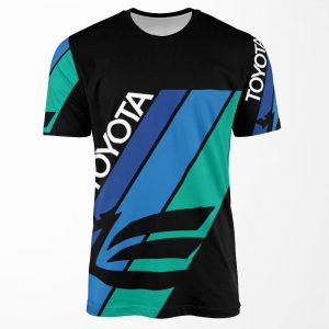 Blue Stripes Dragon All-over-print T-shirt