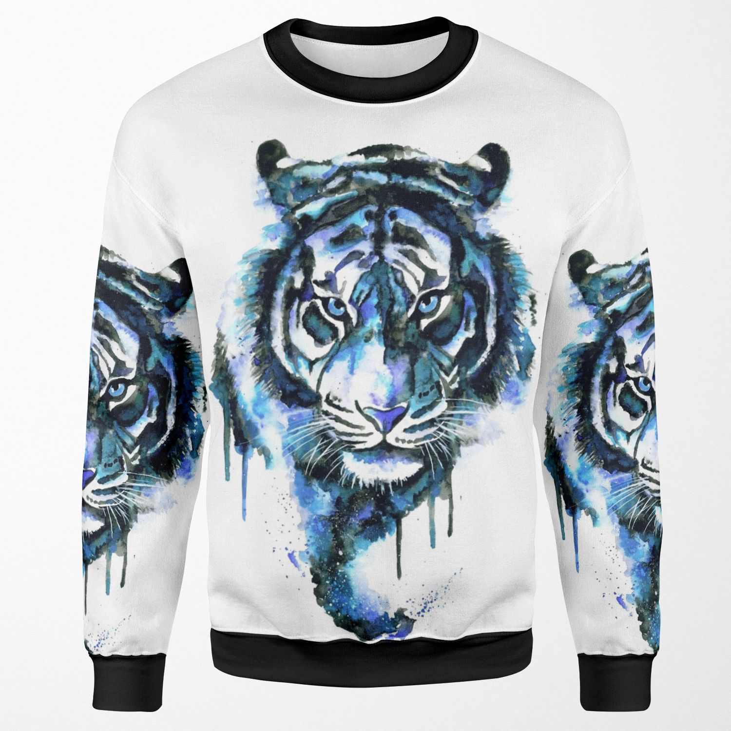 Blue Tiger All-over-print Unisex Sweatshirt