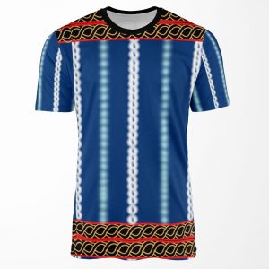 Blue Toghu Kom Cameroon All-over-print T-shirt
