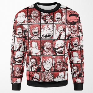 Bnha Kirishima Collage Color Version All-over-print Unisex Sweatshirt