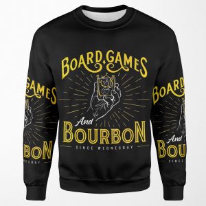 Board Games And Bourbon All-over-print Unisex Sweatshirt
