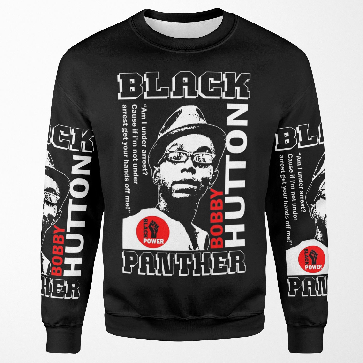 Bobby Hutton Black Panther All-over-print Unisex Sweatshirt