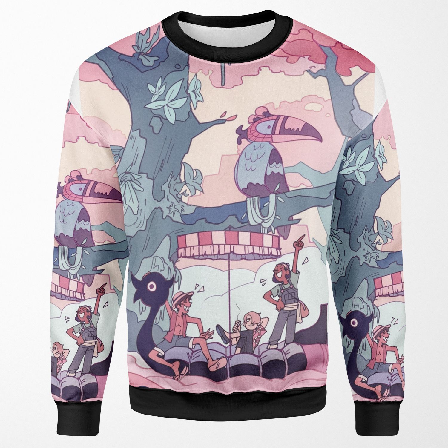Bon Voyage All-over-print Unisex Sweatshirt