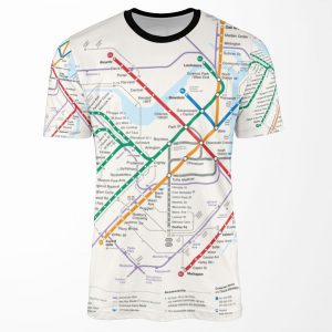 Boston Area Transport System Map All-over-print T-shirt