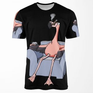 Boston Legal Flamingos Denny Crane All-over-print T-shirt
