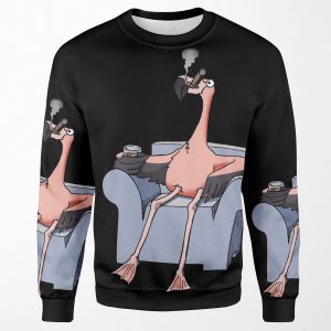 Boston Legal Flamingos Denny Crane All-over-print Unisex Sweatshirt