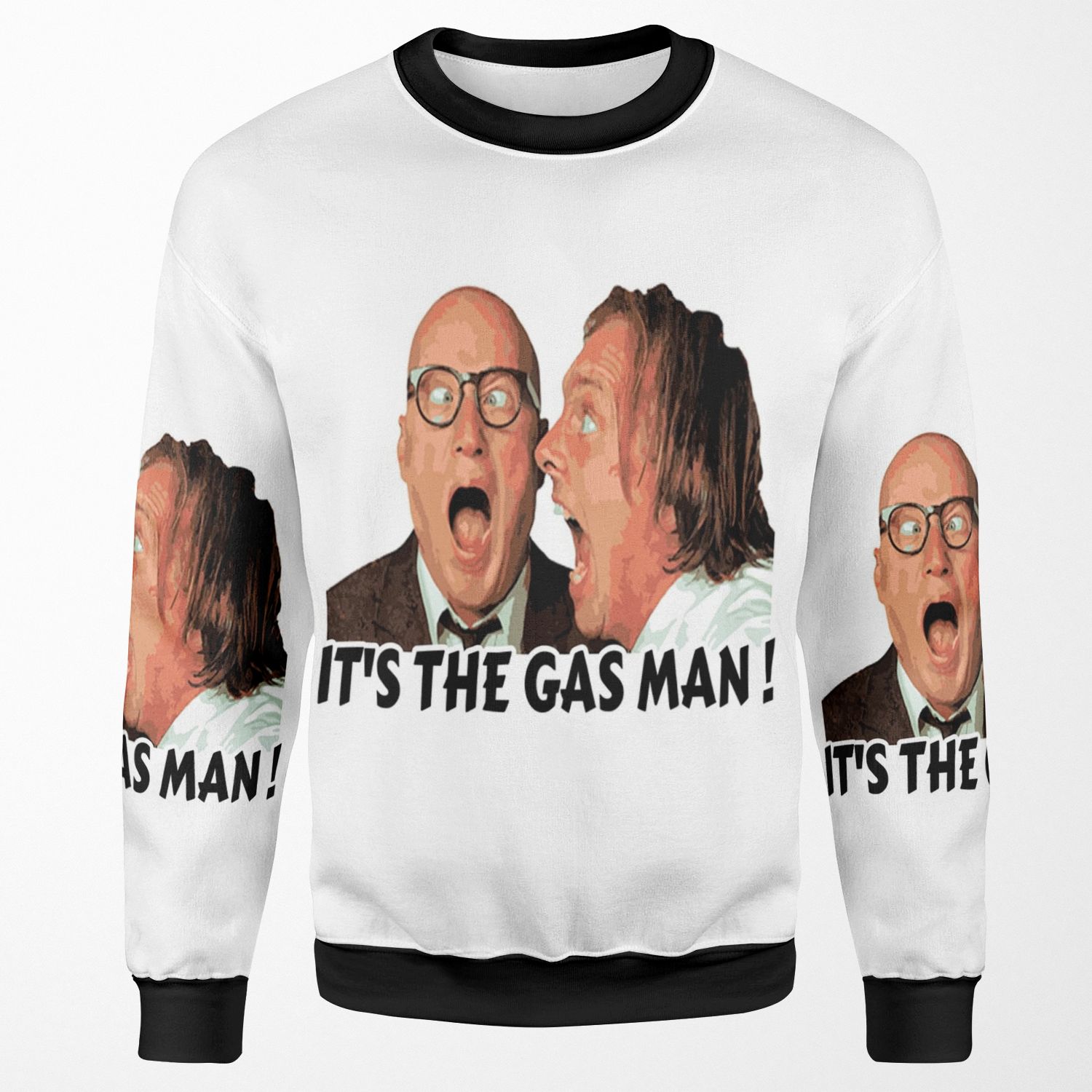 Bottom Ritchie And Eddie Its The Gas Man All-over-print Unisex Sweatshirt