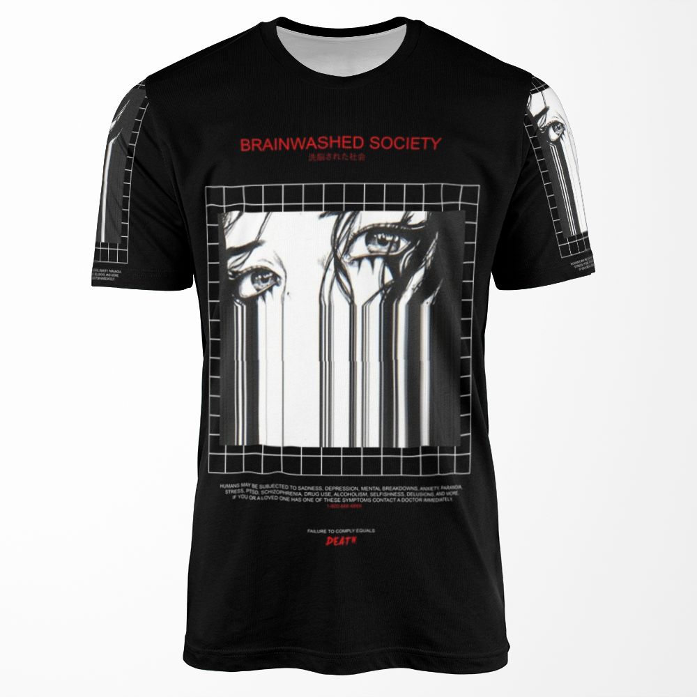 Brainwashed Society All-over-print T-shirt