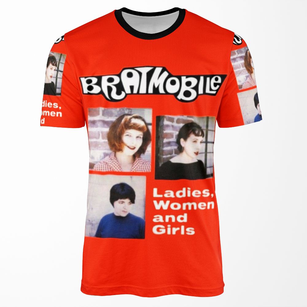 Bratmobile Riot Grrrl Ladies Women And Girls All-over-print T-shirt