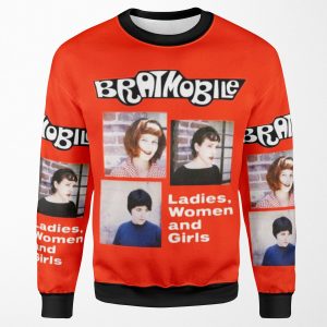 Bratmobile Riot Grrrl Ladies Women And Girls All-over-print Unisex Sweatshirt