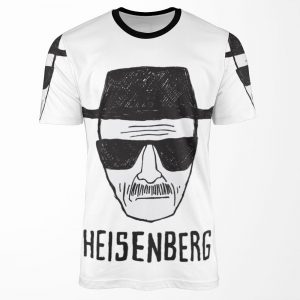 Breaking Bad Heisenberg Drawing All-over-print T-shirt