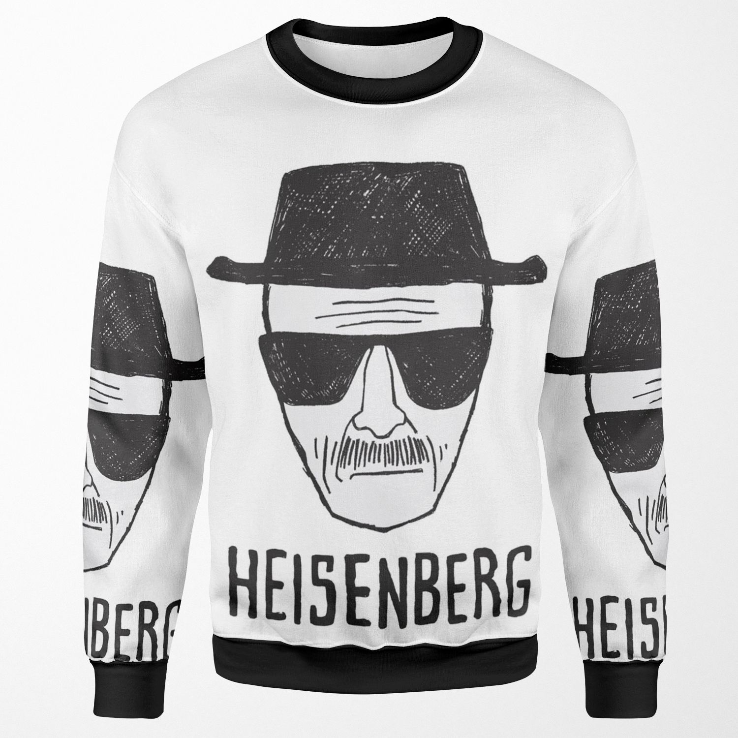 Breaking Bad Heisenberg Drawing All-over-print Unisex Sweatshirt